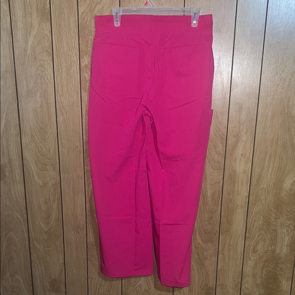 Mandela Bright Raspberry Pink Drawstring Scrub Pants - Picture 2 of 3